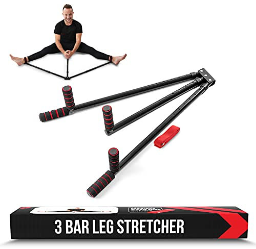 Champs MMA Beinstrecker – Stretching-Gerät mit 3 Stangen zur Verbesserung der Dehnbarkeit, Verringerung von Muskelkater und Verletzungsgefahr