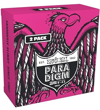 Ernie Ball Super Slinky Paradigm Electric Guitar Strings Amazon Exclusive 2 Pack 9-42 (P03623)