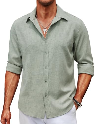 Coofandy Ztj009538 Chemise à Bouton Bas Homme (Lot de 1)
