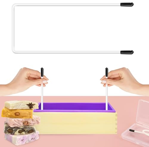 UNIFAMILY Flexible Soap Swirl Tools, 25.6 Bendable Hanger Swirl Wire for Cold Process Soap, Hanger Swirl Tool for Soap Making Molds Up to 18 DIY Soap Making Supplies (1pcs Soap Swirl Tool)