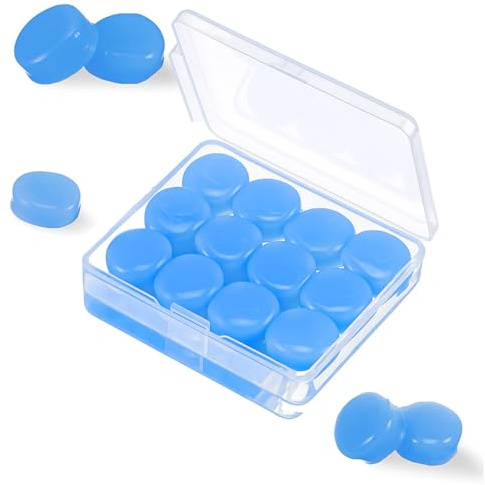 6 Paar Ohrstöpsel zum Schlafen Geräuschunterdrückung,Wiederverwendbare Weiche Silikon Ohrenstöpsel,Formbar,Ohrenstöpsel für Die Nacht,Ohrstöpsel Schwimmen für Schlafen,Reisen,Lernen