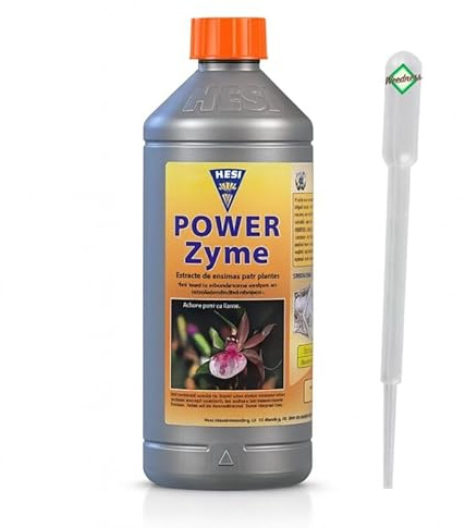 Hesi Power Zyme 1 liter - Odla gödselmedel Naturlig gödningsmedel Rotaktivator Inomhusväxter Bio flytande organisk