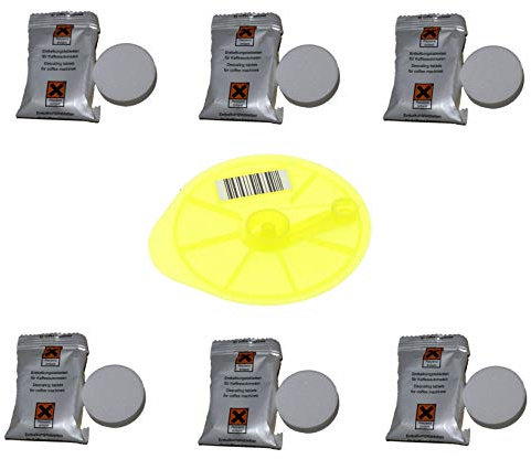 Find A Spare 6 Descaling Tablets & 1 Service Cleaning DISC Disk Bosch DESCALER KIT