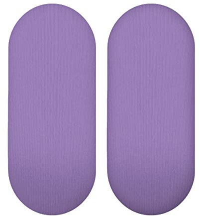 Baby Comfort Baby-Spannbetttuch / Baby-Form, oval, Violett, 2 Stück