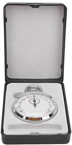 Boxwizard Mechanische Stoppuhr, Runder Sport-Chronograph, Laufender Timer, Physik-Lehrgeräte