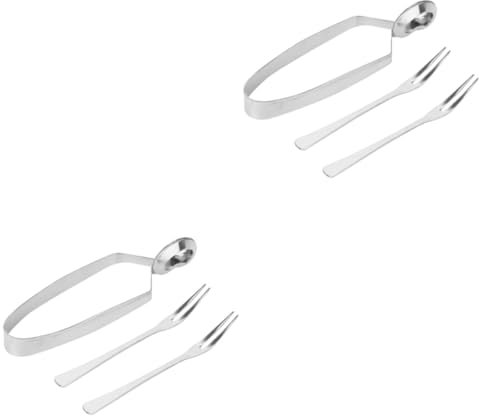 TOPBATHY 6pièces Pince à Escargots Acier Ustensiles De Service Pour Fruits De Mer Pour Restaurants Et Réceptions
