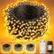 Lichterkette Weihnachtsbaum Außen und Innen - 3 Farben, Dimmbar Outdoor Warmweiß Led Lichterkette Strom mit Stecker Fernbedienung Timer IP65, Weihnachtsbeleuchtung 40M+3M 400LED für Weihnachten Party