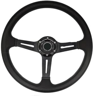 Volant Voiture,Volant Drift Volants de Course en PU de 14 Pouces, Volant Sport Profond Universel