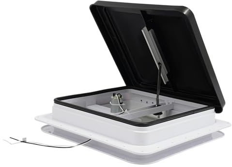 Ventilateur de ventilation universel pour camping-car, fenêtre de toit, avec ventilateur, moustiquaire manuelle, étanche, résistant aux UV, pour caravane
