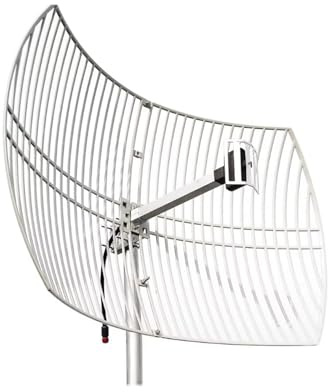 Antenna parabolica direzionale esterna ad alto guadagno 2,4 GHz 24dBi (2400-2483 MHz) connettore femmina a lunga distanza per telecamera di sicurezza router WI FI