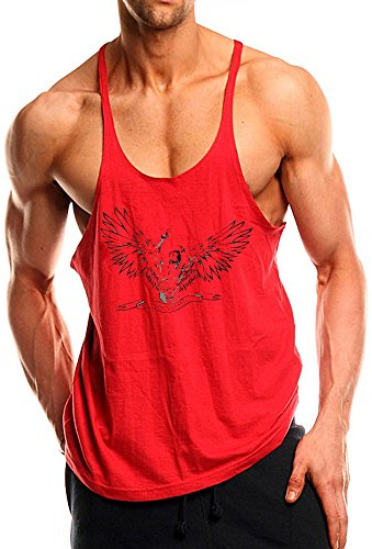 Herr Workout ärmlös muskel t-shirt tank tops skjortor bomull