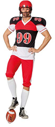 Football Spieler Herrenkostüm für Fasching 54