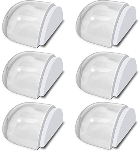 Türstopper Boden zum Kleben, 6er Türstopper Boden Selbstklebend Set, Transparent zum Kleben Bodentürstopper, Türpuffer Boden Wandpuffer für alle Hartböden Zum Schutz Von Wand und Möbel