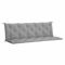 vidaXL Gartenbankauflage 2 STK., Bankauflage Bankkissen Outdoor, Polsterauflage für Gartenbank, Sitzkissen Rückenkissen, Grau 180cm Oxford-Gewebe