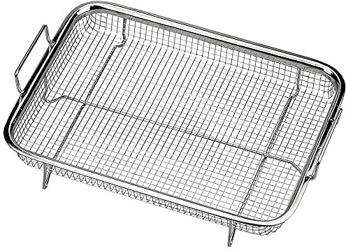 Juego Cocina Crujiente,Cesta Parrilla Malla,Bandeja Hornear Canasta,Cesta Juego Bandeja Hornear,Se Utiliza Para Hornear Galletas y Pasteles,Asar a La Parrilla y Enfriar,Cargar Frutas y Verduras