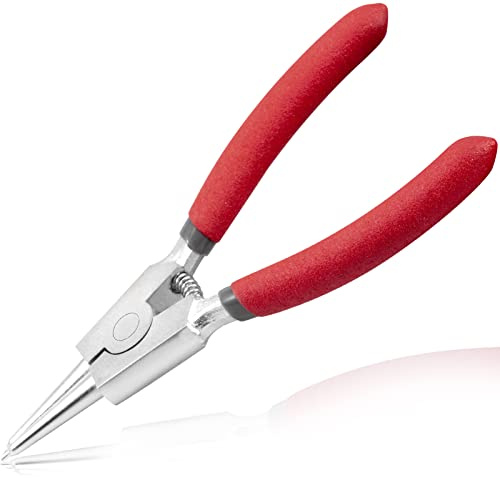 LEONTOOL External Circlip Pliers - 5-Inch Snap Ring Pliers for Ring Remover, Retaining and Hose Removal