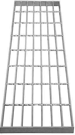 Grille Caillebotis Acier Galvanisé 800mm x 240 mm - Min 260gr/m² Maille 32 x 100mm Grillage Revêtement Sol Passerelle Passage Voiture - Capacité 192KG - Résistant à la Corrosion EN ISO 1461