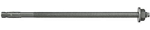 fischer Bolzenanker mit großer Scheibe FAZ II Plus 10/10 R, Schwerlastanker aus Edelstahl mit hoher Tragfähigkeit, Ankerbolzen für Befestigungen von Holzkonstruktionen, Seismik- & ETA-Zulassung