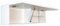 Milionmeblicom Badezimmerschrank Laura Hängeschrank Badezimmermöbel Klappbarer Badezimmer Wandschrank Teleskopöffnung - Mattweiß/Mattweiß, Maße 30 x 90 x 23 cm