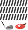Lucxhcky 30 Stück Golf gewichtetes Bleiband, Golf Lead Tape, Golf Bleiband Führen Klebeband Streifen Golf Blei Tape, Selbstklebende Golfblei Griffbänder fügen Gewicht zu Golfschlägern