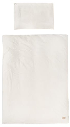 roba Kinderbettwäsche Seashells Oyster 100 x 135 cm - Bettwäsche Set 2-teilig - Bio Baumwolle - GOTS und Oeko-Tex 100 zertifiziert - Weiß