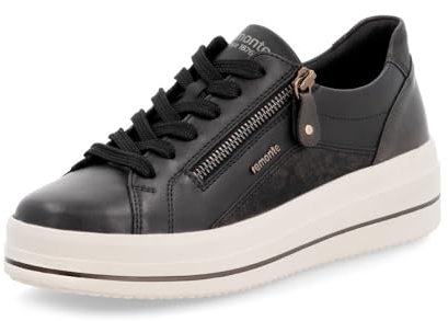 Remonte Damen D1C01 Sneaker Low, Schwarz, 39 EU
