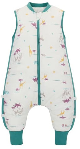 HyAdierTech Baby Schlafsack mit Füßen, Ganzjahres Schlafsack Baby 2.5 TOG, 100% Baumwolle Schlafanzug für Jungen und Mädchen von 6 Monaten bis 3 Jahren