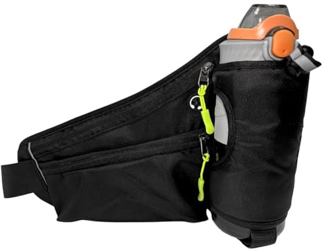 Ceinture de Course Réglable Sac Banane pour Jogging et Fitness, Running Belt Respirant pour Femmes et Hommes, Idéal pour Course, Vélo et Camping Noir