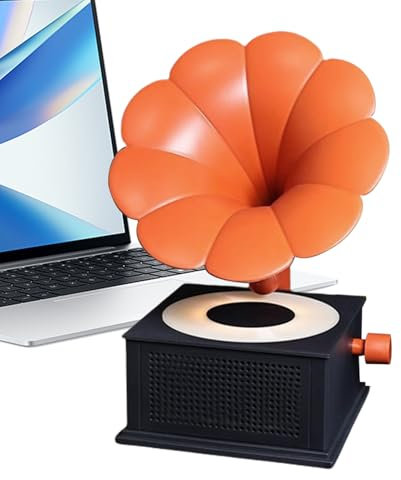 TABSIRAH Altoparlante retrò | Grammofono | Lettore musicale stereo portatile senza fili con 3 modalità di illuminazione per esterni camera da uomini donne Home Entertainment