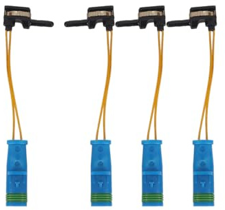 Gutol 4 sensores de desgaste de pastillas de freno, 1695401617. Indicadores de desgaste de frenos delanteros y traseros de repuesto para Mercedes Benz C300 CLA250 E400 G550 W205 S205 W213.