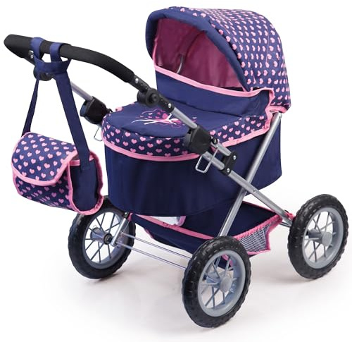 Bayer Design Baby Doll Trendy Pram Blue, Pink