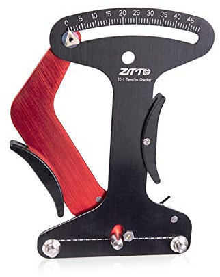 Lixada Fahrradspeichen Tension Meter Kalibrierwerkzeug Speichenspannungsmesser Einstellwerkzeug Fahrradreparaturwerkzeuge