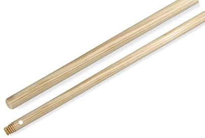 MAQA 1 pieza Mango de escoba de madera, Palo de escoba con accesorio universal, Mango con orificio en la base, bastoncillo de limpieza 1