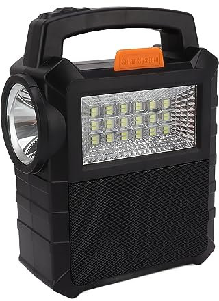 Tyenaza Generador Solar Portatil, BateríA Solar Portatil, Banco de Energía Solar de 6000 MAh, con Luces LED 3 Bombillas de 3 W, 1 Panel Solar, para Respaldo el Hogar, Emergencia, RV, Camping al Aire