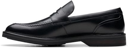 Clarks Aldwin Step Mens Black Leather, 8.5