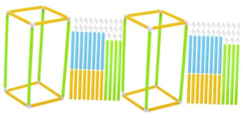 Vaguelly 2sets Costruzione Creativo Per Ragazzo Ragazza Mattoncini Modulari Per Sviluppo Ingegneristico Giocattoli Educativi Per Feste e Compleanni Facile Assemblaggio e Personalizzazione