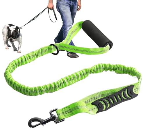 Xummpxuk Elastiskt hundkoppel, stötdämpande elastiskt hundkoppel | Multifunktionella husdjurstillbehör, husdjurskoppel med hög täthet med handtag för små medelstora hundar