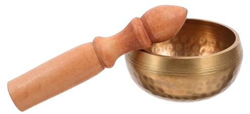 MAGICLULU tazón de fuente de nepal cuenco de música de buda cuenco cuenco budista cuenco de buda cuenco tibetano Tazón de golpeteo manual Cuenco de tibetano De madera