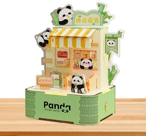 Puzzles para, luz nocturna | Lámpara de mesa de acrílico Touch Night Light - Lámpara de escritorio de dormitorio, kit de construcción de maquetas, luz nocturna linda para el hogar, la Cham