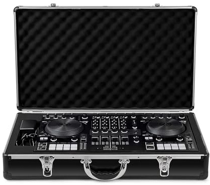 Analog Cases Unison Case For Native Instruments Traktor Kontrol S4, Maleta de Transporte DJ (Bolsa de Transporte Ligera y Resistente, Maleta DJ con la máxima Comodidad de Transporte) Negro