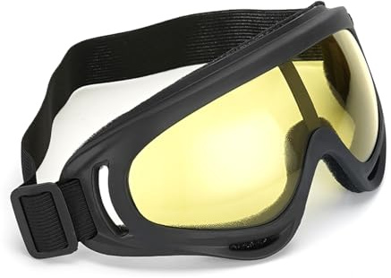 THINCAN Professional Windproof UV400 Goggles Glasses For Skiing Cycling Motorcycle Outdoor Sports With Adjustable Strap ABS Frame Eyewear