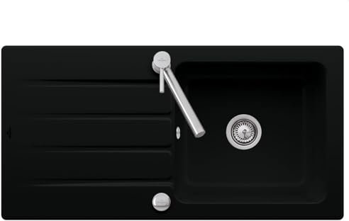 Villeroy & Boch Architectura 60-3360 02 S5 Ebony Keramikspüle Excenterbetätigung