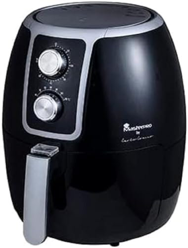 MasterPRO by Carlo Cracco | Freidora Sin Aceite |AirFryer con Capacidad de 3.4 L y 1500W de Potencia | Con Temporizador y Cesta Antiadherente | Freidora de Aire | Ahorro de Energía y Fácil Limpieza