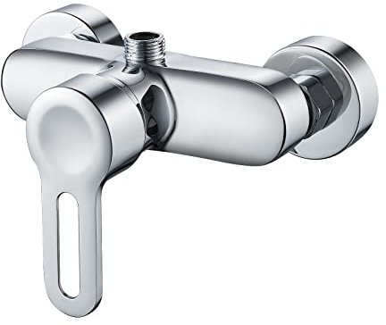 Namuoto Mitigeur monocommande Douche Chromé, Robinet Mitigeur de Douche Mural, Sortie D'eau Vers le Haut en 1/2 Adaptée aux Colonne de Douche