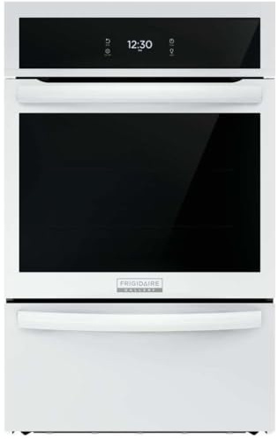 Frigidaire Gallery 24 in. Single Gas Built-in Wall Oven with Air Fry Self-Cleaning in White GCWG2438AW