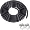 BEASAFY 4m Durite, Durite Silicone, Tuyau en Silicone, Durite Essence 4mm, Durite Refroidissement, Durite Turbo, avec 2 Colliers de Serrage, Diamètre Intérieur 4mm, Diamètre Extérieur 8mm (Noir)