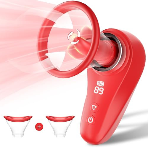 Vibrator Vibration für Frauen Sex Spielzeug für die Frau Paare, 3 Saugen 9 Leckmodi, Zungenvibrator mit Saugfunktion, Sexspielzeug Vibratorensets für Frauen Sex Toys Stimulator Klitoris Nippelsauger