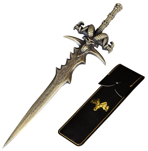 FEMONGY brieföffner schwert Skelett-Schafskopf brieföffner edel, brieföffner, brieföffner lustig, letter opener, geeignet zum Öffnen von Briefen, Sammeln, Schmücken