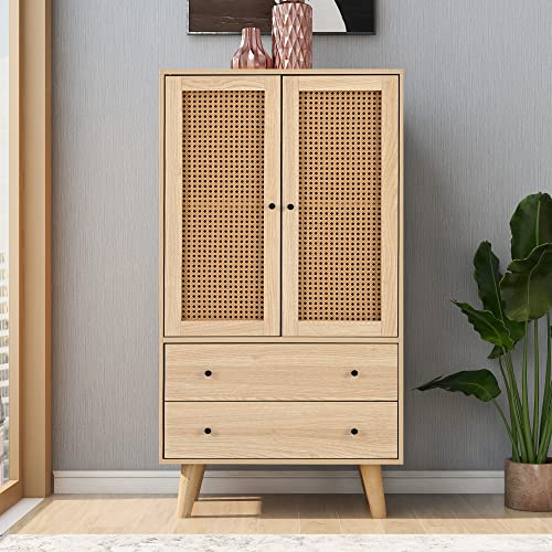 Lcoho Comedor, sala de estar, aparador, cómoda, armario de pie, armario con puertas y cajones, ancho 60 cm