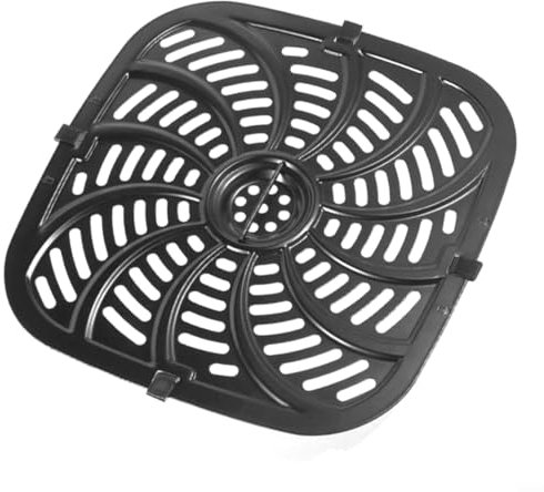 Snowchecking Bandeja de placa para freidora de aire de 24 × 25 cm, sartén con cuatro protectores de esquina para reemplazar la bandeja, accesorio de cocina